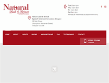 Tablet Screenshot of naturallashandbronze.com